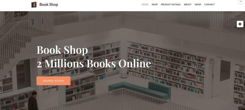 Book Shop Free eCommerce WordPress Theme