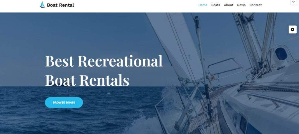 Boat Rental Free eCommerce WordPress Theme