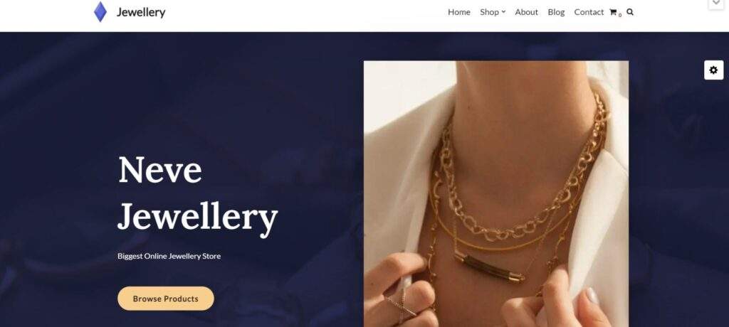 Jewellery Shop Free eCommerce WordPress Theme