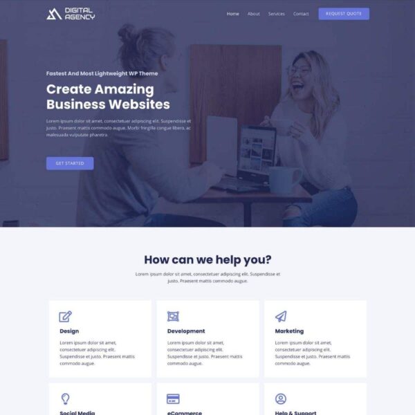 Free Wordpress Theme Elementor Supported